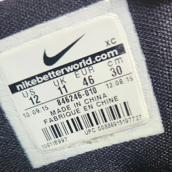 Nike LeBron Soldier 9 flyease blackout athleisure althletic sports men size 12 - Picture 9 of 14